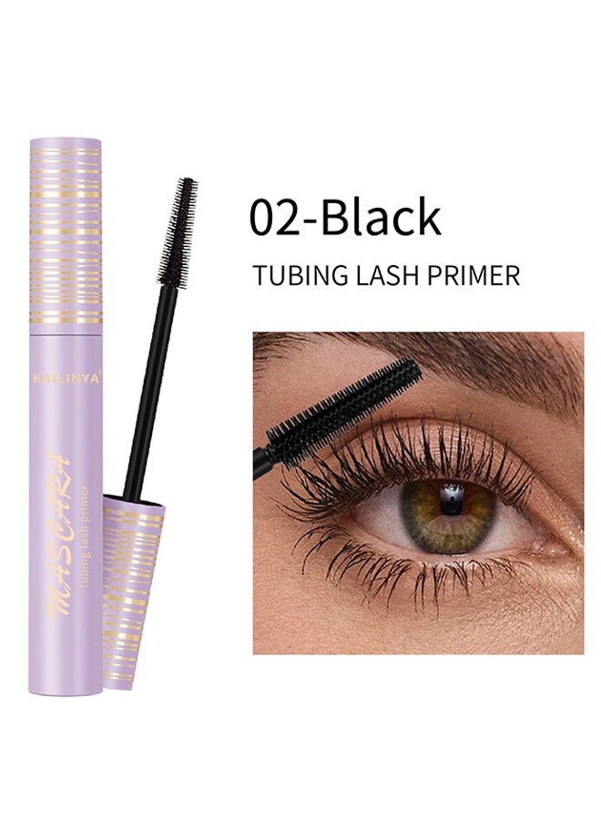 KAILINYA Curly and long-lasting mascara base cream - non-drying, long-lasting, and shape-stabilizing mascara, waterproof and lengthening 02# Black - Image 2
